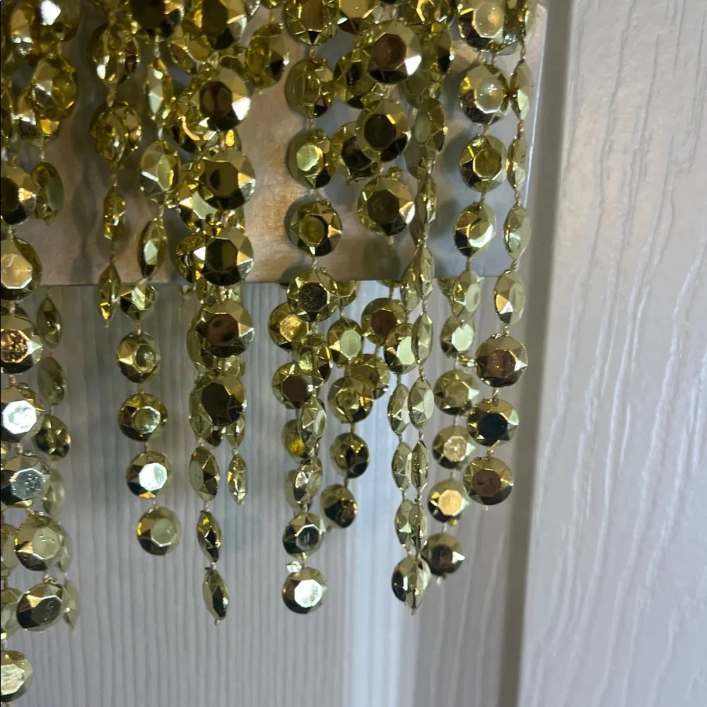 Gold Bead Garland for Festive Home Decor